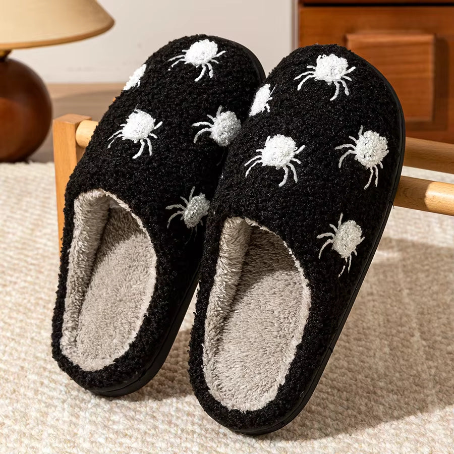 New Halloween Slippers Women's Thick Bottom Winter Home