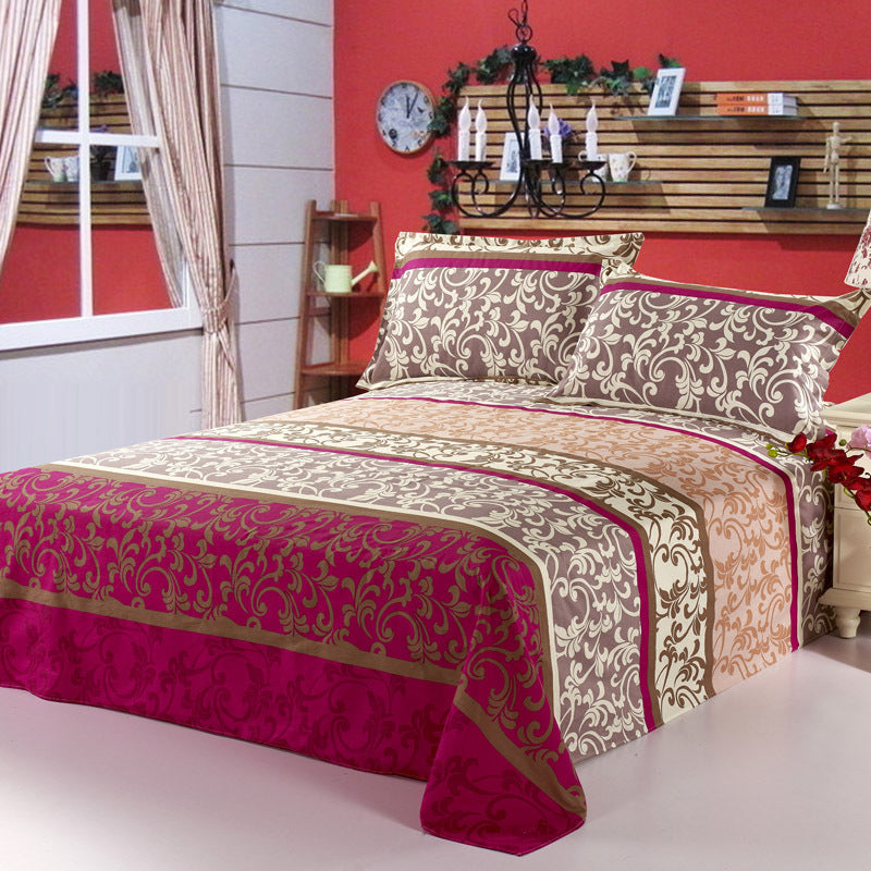 Twill semi-reactive printed bedding sheets