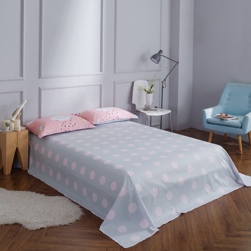 Twill semi-reactive printed bedding sheets