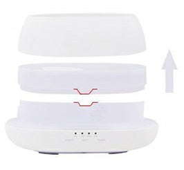 HOMEFISH 500ml Ultrasonic Aroma Diffuser with Remote Control, Essential Oil Humidifier, Colorful LED Light, Timer & Auto Shut‑Off for Home