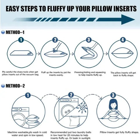 Bed Pillows Blue 1pack