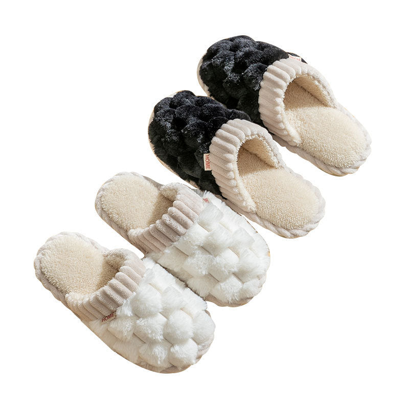 Cotton Slippers Women's Winter Home