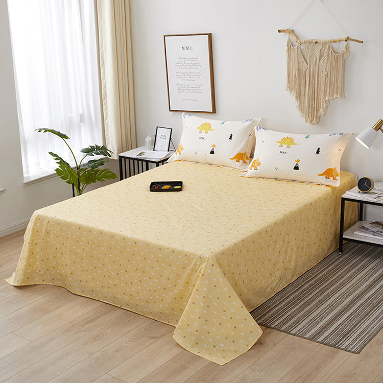 Twill semi-reactive printed bedding sheets