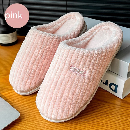 Simple Cotton Slippers Winter Antislip Home
