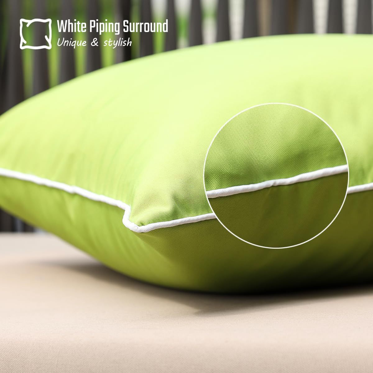 Outdoor Waterproof Solid Throw Decorative Pillow Cover Decorative Square Outdoor Pillows Cushion Case Patio Pillows For Couch Tent