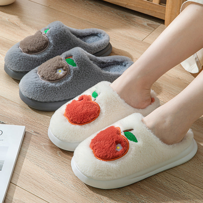 Women's Autumn And Winter Indoor Home Cotton Slippers