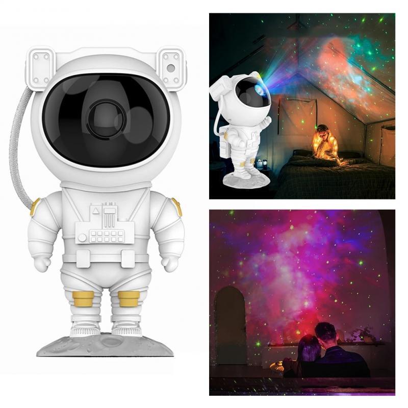 Astronaut Galaxy Starry Sky Projector Nightlight USB Atmospher Bedroom Table Lamp
