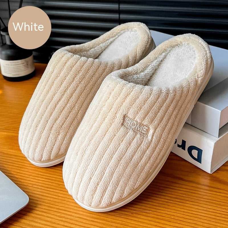 Simple Cotton Slippers Winter Antislip Home