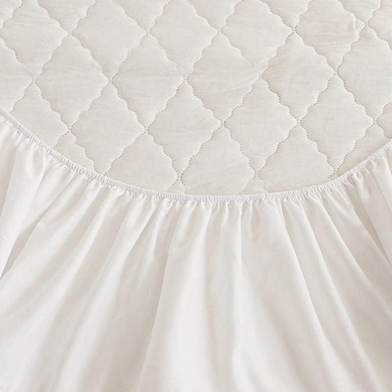 Diamond Lattice Quilted Waterproof Mattress Protector Three-piece Set