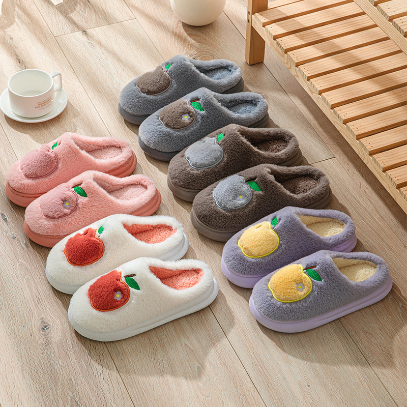 Women's Autumn And Winter Indoor Home Cotton Slippers